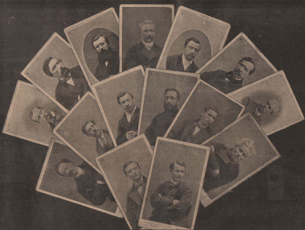 PARIS COMMUNE 1871. Condamnés à mort. Carlier Benot Pontillon Magnier &c c1873